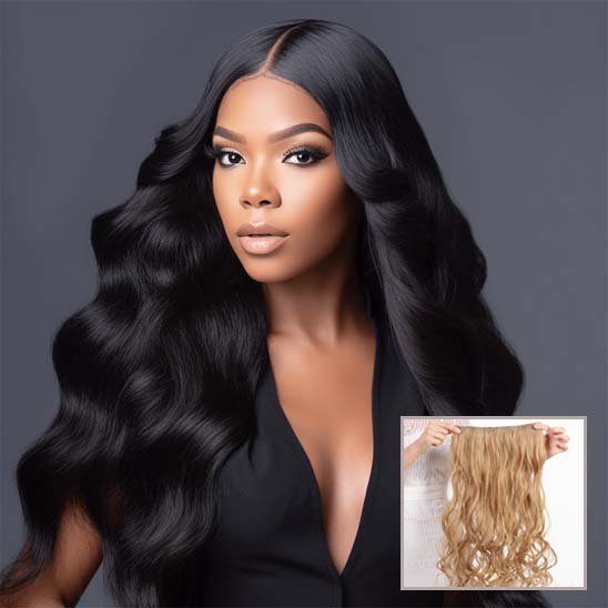 Extension clip cheveux